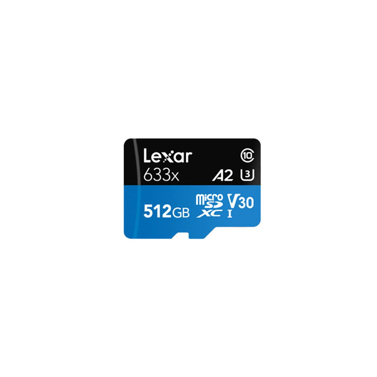 Mikro Sd Hukommelseskort Med Adapter Lexar 633x 512 Gb