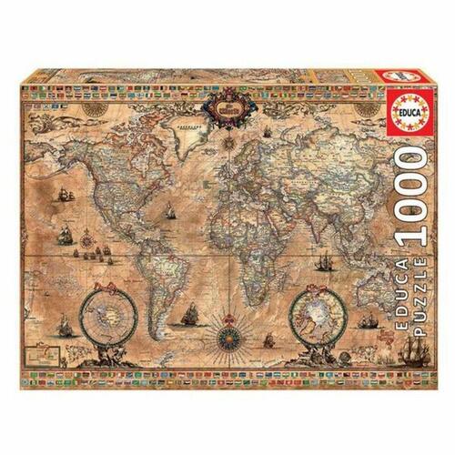 Puslespil Educa 15159 Verdenskort (1 enheder) (1000 stk)