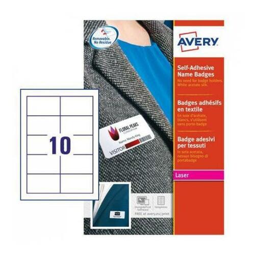 Klæbende huskesedler Avery L4785-20 Hvid