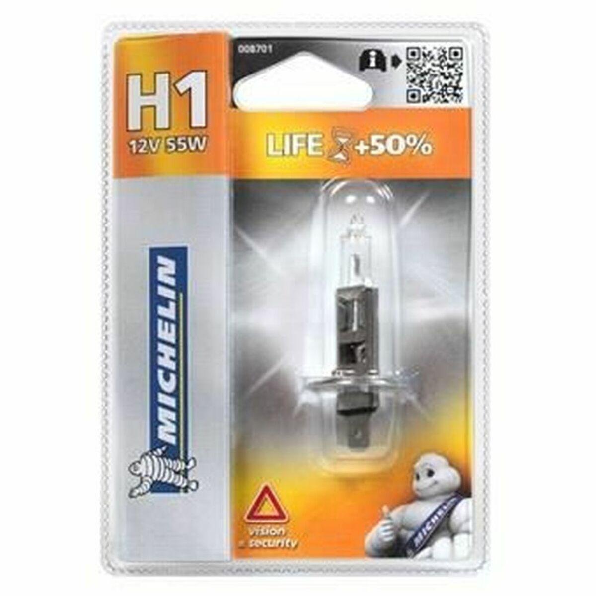 Forlygtepære H1 12V 55W - Michelin Life +50% (1 stk)