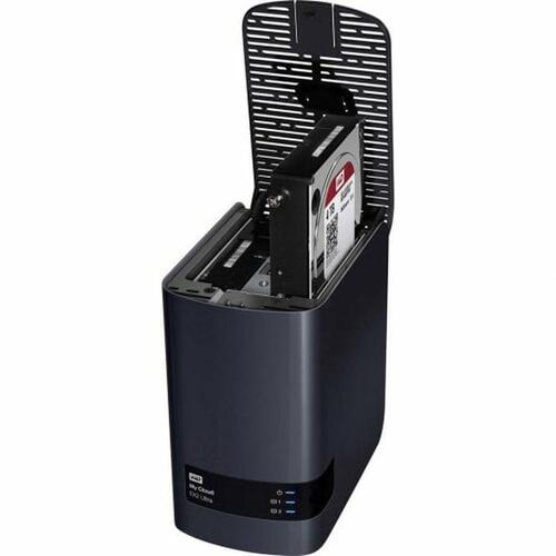NAS-netværkslagring Western Digital WDBVBZ0000NCH-EESN Sort Marvell ARMADA 385 Gigabit Ethernet