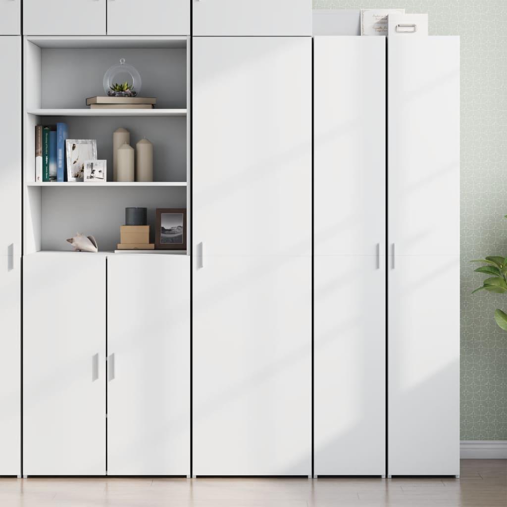 Skab 50X42,5X185 Cm Konstrueret Træ Etræsfarve - Hvid