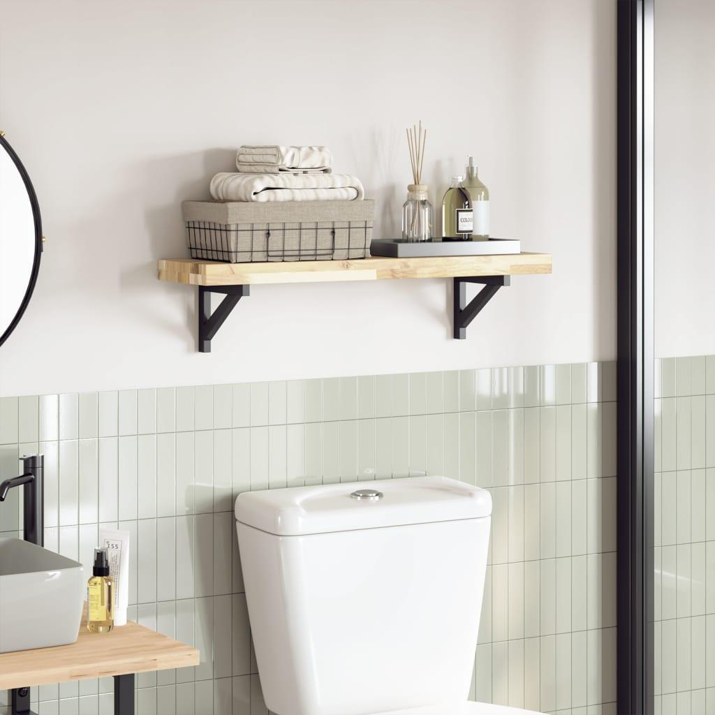 Bordplade Rektangulær Massivt Akacietræ - Naturlig (ubehandlet) / 100 x 20 x 4 cm