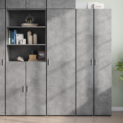 Højskab 50 × 42,5 × 185 cm i konstrueret træ - betongrå
