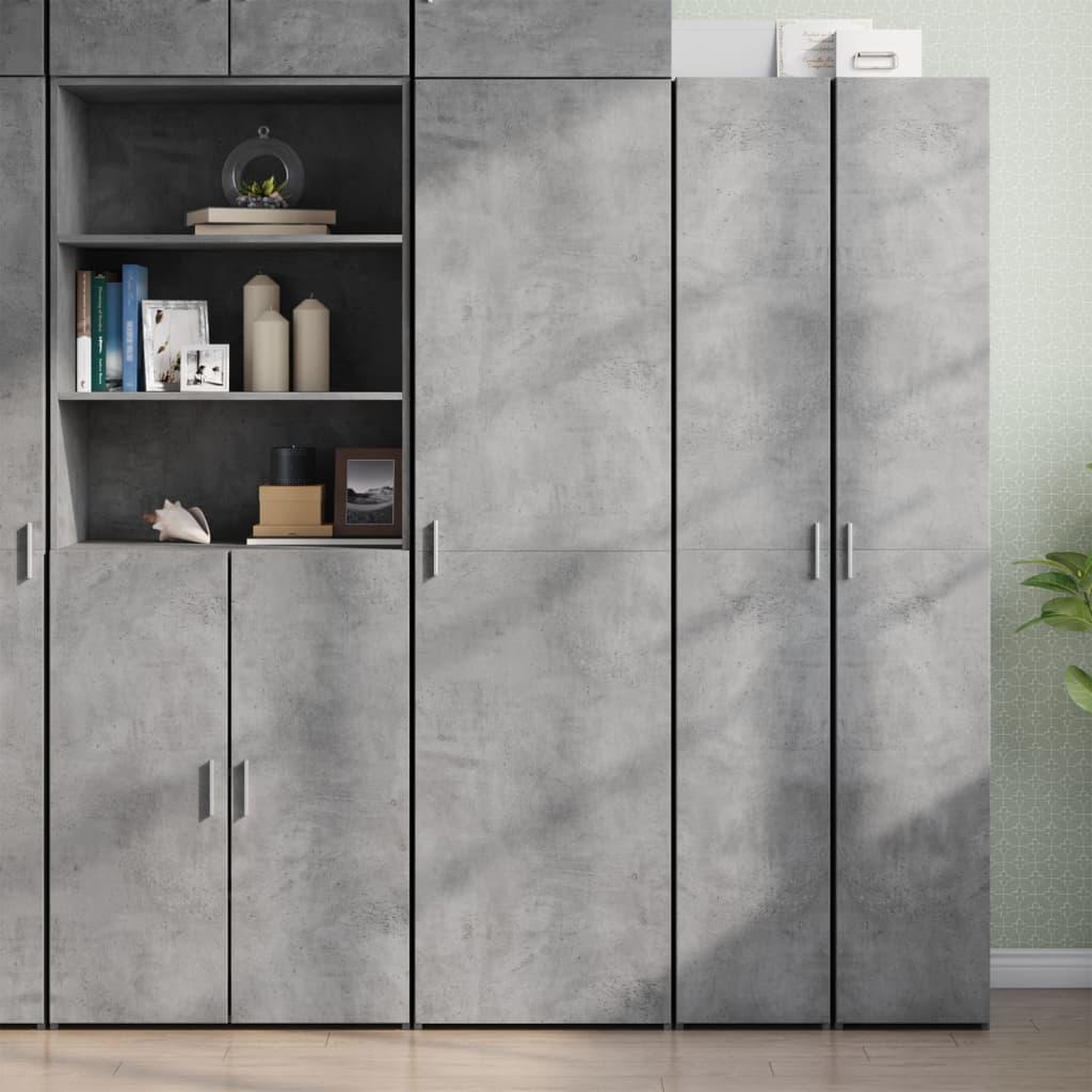 Højskab 50 × 42,5 × 185 cm i konstrueret træ - betongrå