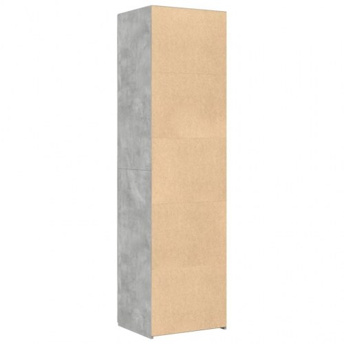 Højskab 50 × 42,5 × 185 cm i konstrueret træ - betongrå