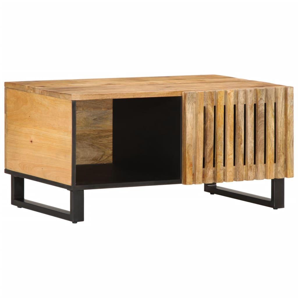 Sofabord 80x51x40 Cm Massivt Ru Mangotræ