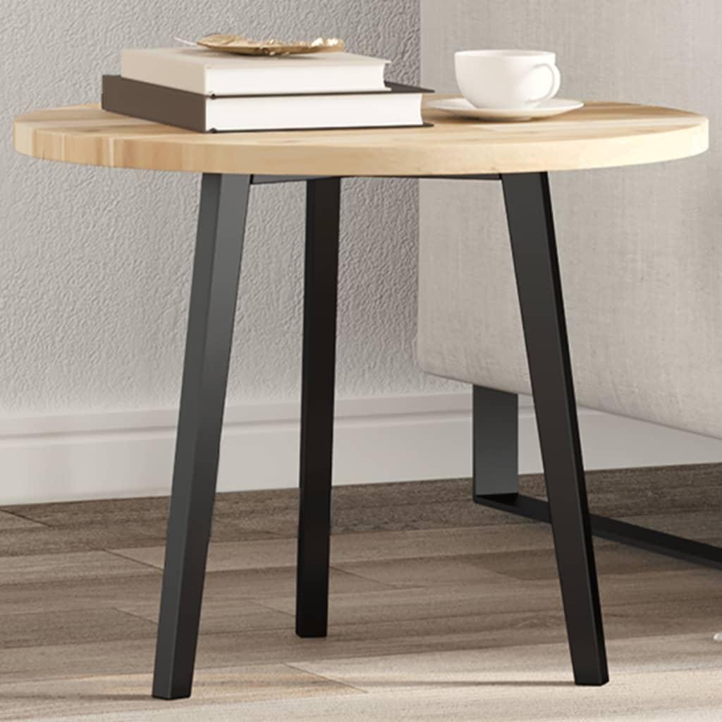 Bordplade Ø50x2 Cm Massivt Akacietræ Rund