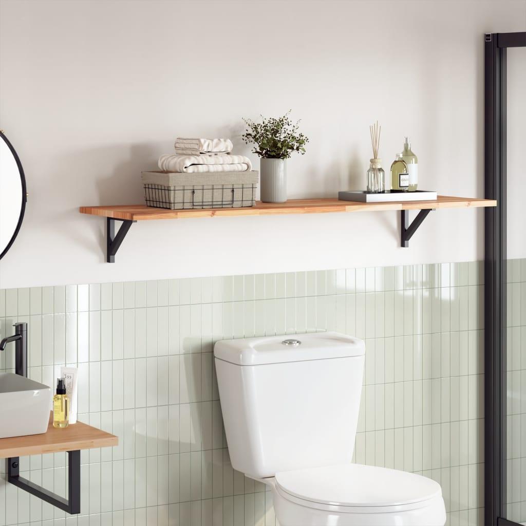 Bordplade 140x40x2 cm rektangulær massivt akacietræ billede