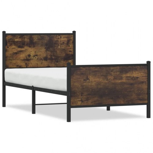 Sengeramme uden madras 75 x 190 cm - røget egetræsfarve
