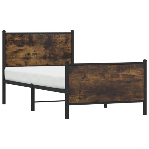 Sengeramme uden madras 75 x 190 cm - røget egetræsfarve