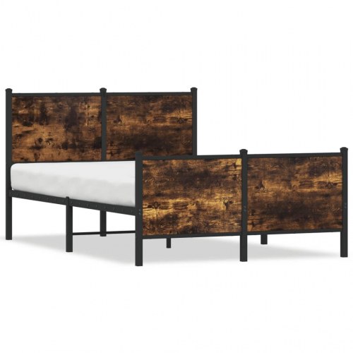 Sengeramme uden madras 120 x 190 cm - røget egetræ