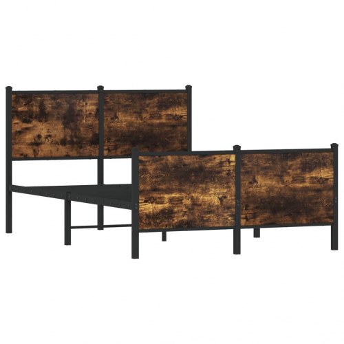 Sengeramme uden madras 120 x 190 cm - røget egetræ