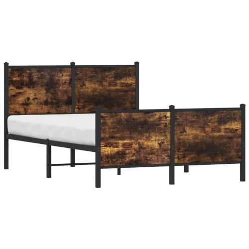 Sengeramme uden madras 120 x 190 cm - røget egetræ