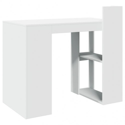 Skrivebord med hylder 103,5 x 56,5 x 94 cm - hvid