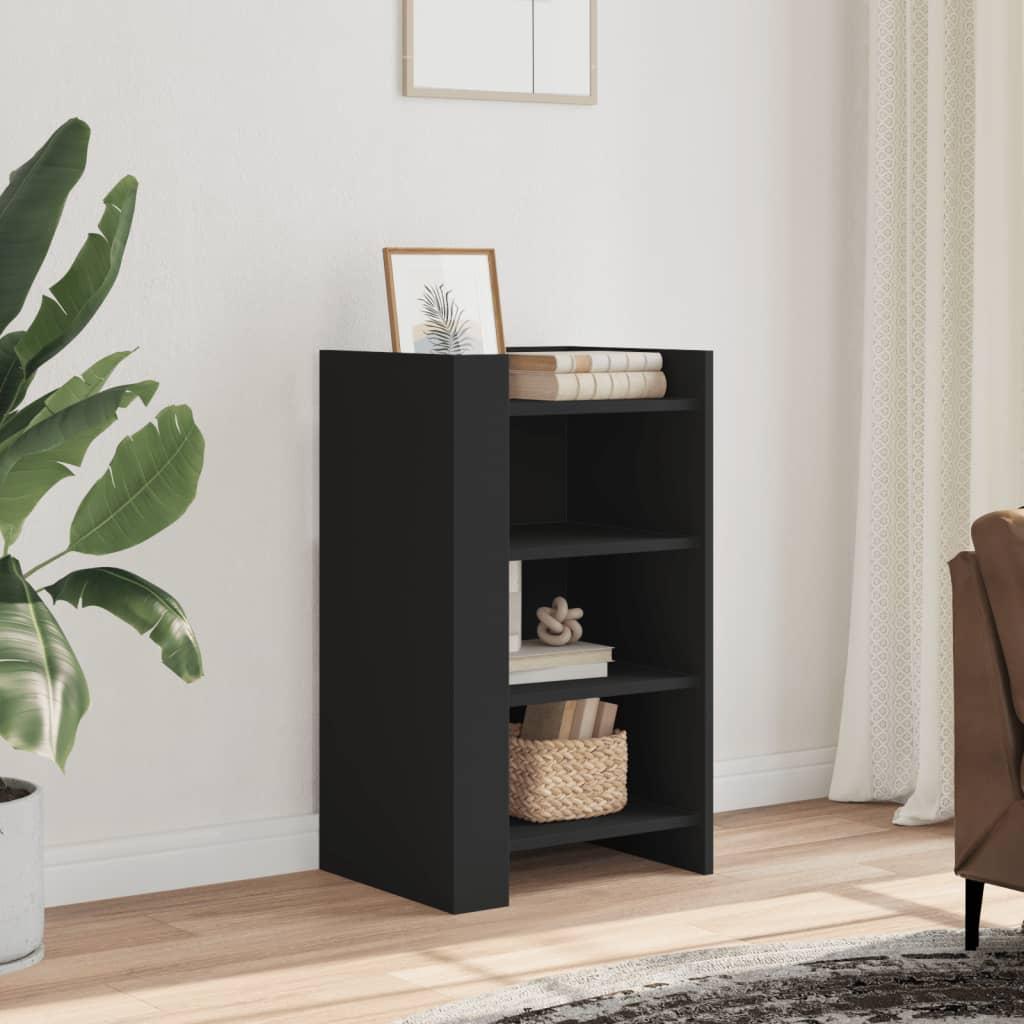 Skænk 45X35X75 Cm Konstrueret Træ Etræsfarve - 45 cm / Sort