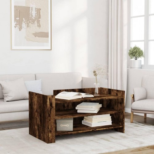 Sofabord 100 x 50 x 50 cm - røget egetræsfarve