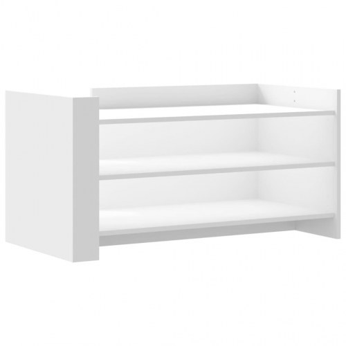 Sofabord med opbevaring 100 x 50 x 50 cm - hvid
