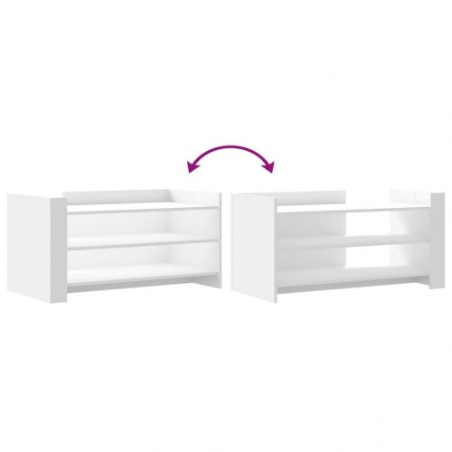 Sofabord med opbevaring 100 x 50 x 50 cm - hvid
