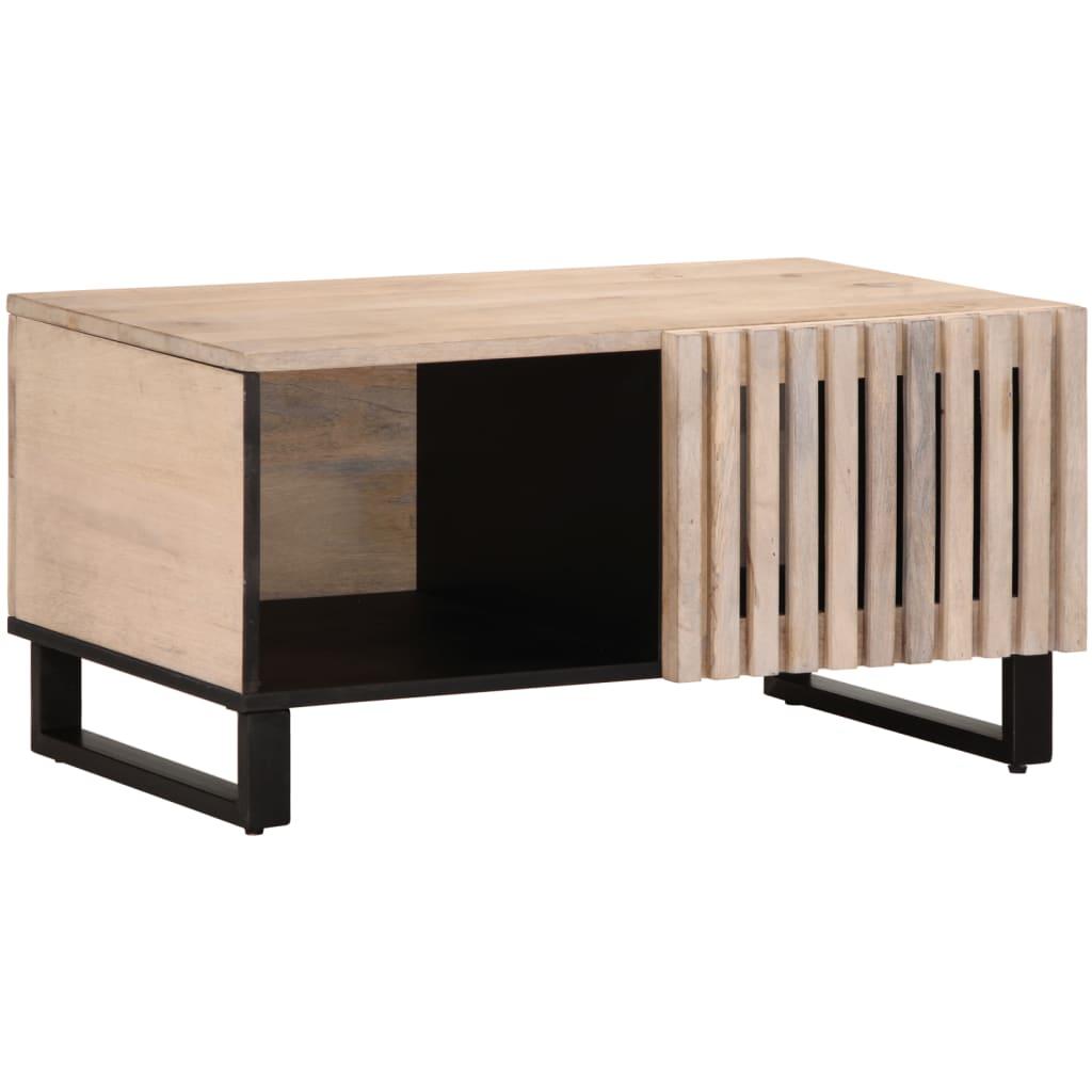 Sofabord 80x51x40 Cm Massivt Mangotræ