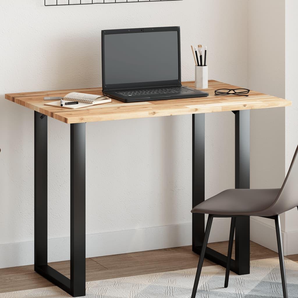 Bordplade 100x70x2 cm rektangulær massivt akacietræ billede