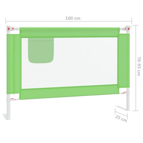 Sengehest til børneseng 100 x 25 cm i stof - grøn
