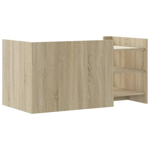 Sofabord 100 x 50 x 50 cm i konstrueret træ - sonoma-eg