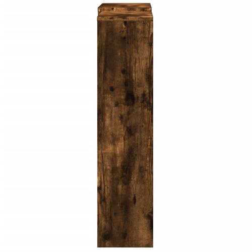 Radiatorskjuler 205x21,5x83,5 cm konstrueret træ røget egetræ
