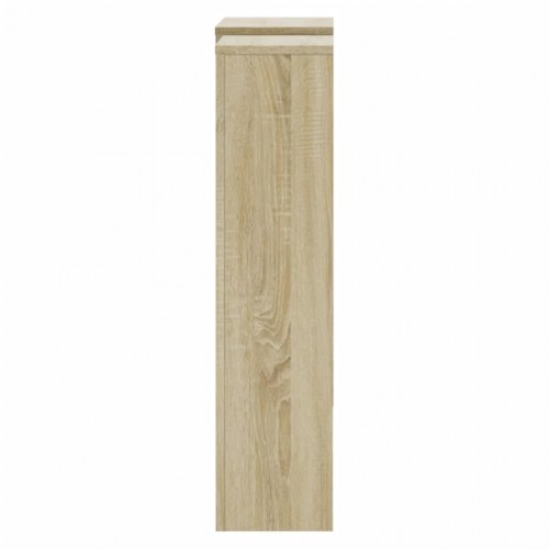 Radiatorskjuler 205 × 21,5 × 83,5 cm i konstrueret træ - sonoma-eg
