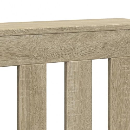 Radiatorskjuler 205 × 21,5 × 83,5 cm i konstrueret træ - sonoma-eg