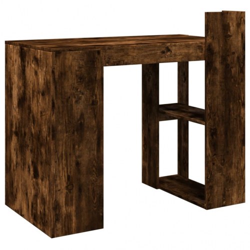 Skrivebord 103,5x56,5x94 cm konstrueret træ røget egetræsfarve