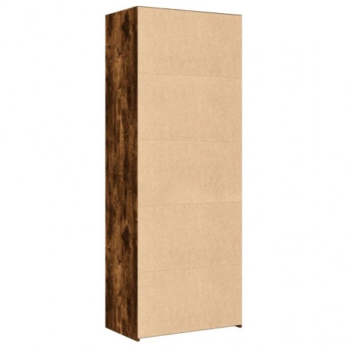 Reol 70 x 41 x 185 cm - røget egetræsfarve