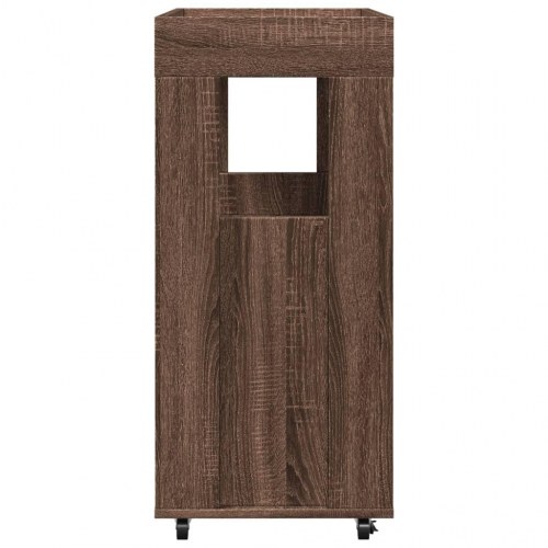Barvogn 60x39,5x89 cm konstrueret træ brun egetræsfarve