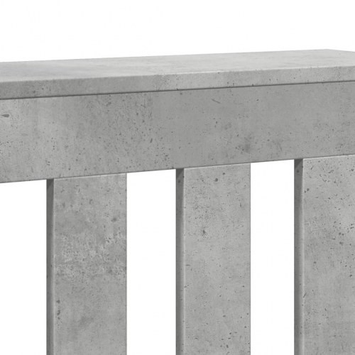 Radiatorskjuler 205 x 21,5 x 83,5 cm i konstrueret træ - betongrå