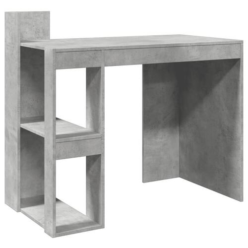 Skrivebord 103,5x56,5x94 cm konstrueret træ betongrå