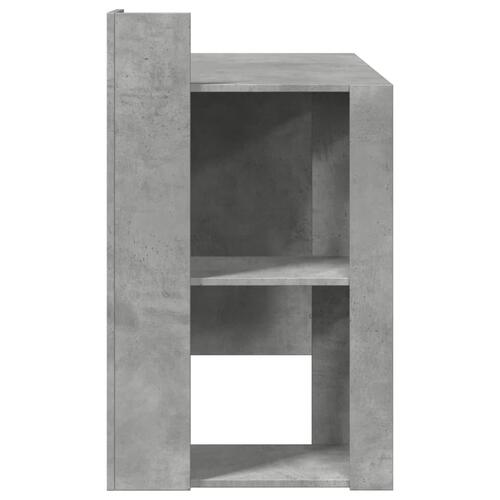 Skrivebord 103,5x56,5x94 cm konstrueret træ betongrå