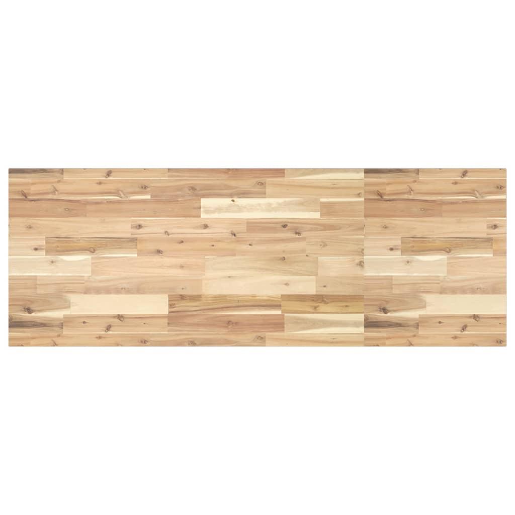 Bordplade til toiletbord 160×50×2 cm - ubehandlet massivt akacietræ