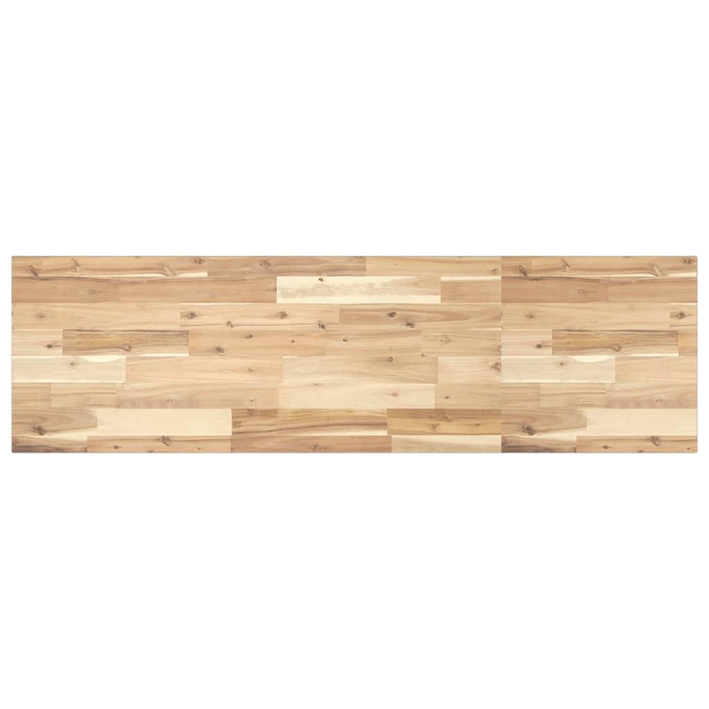 Bordplade til toiletbord 120×40×2 cm - ubehandlet massivt akacietræ