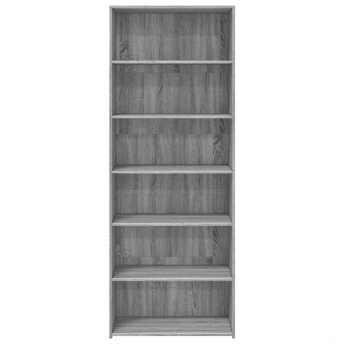Reol 70 x 41 x 185 cm i konstrueret træ - grå sonoma-eg