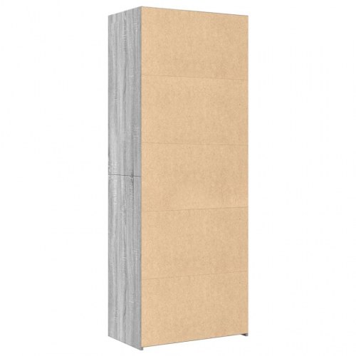 Reol 70 x 41 x 185 cm i konstrueret træ - grå sonoma-eg