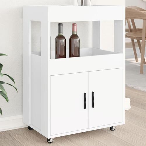 Barvogn 60x39,5x89 cm konstrueret træ hvid