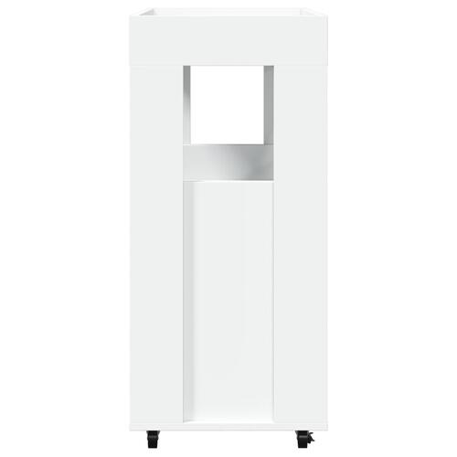 Barvogn 60x39,5x89 cm konstrueret træ hvid