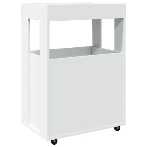 Barvogn 60x39,5x89 cm konstrueret træ hvid