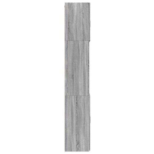 Skab 80x42,5x249 cm konstrueret træ grå sonoma-eg