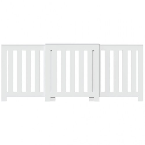 Radiatorskjuler 205x21,5x83,5 cm konstrueret træ hvid