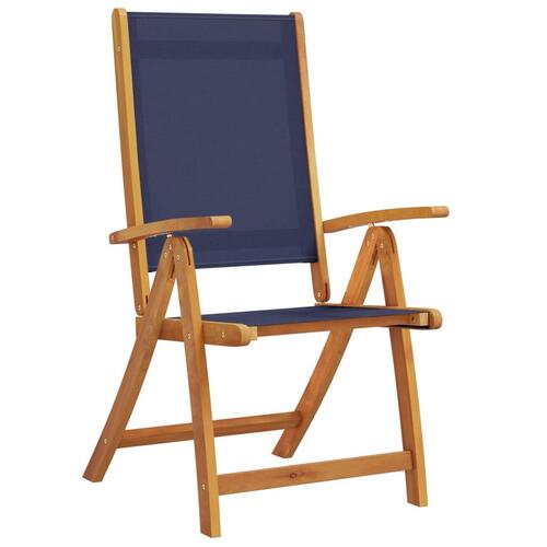 Foldbare havestole 2 stk. massivt akacietræ og textilene