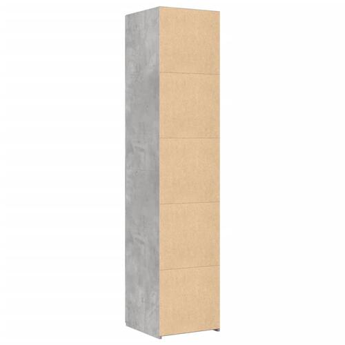 Højskab 40x42,5x185 cm konstrueret træ betongrå