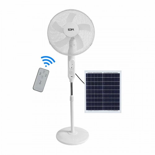 EDM Product fritstående ventilator 33523 - Hvid 25 W Solar