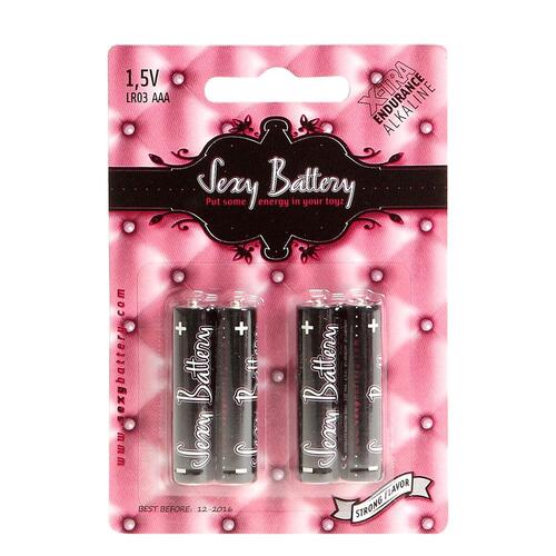 Alkalinebatterier AAA Sexy Battery 802219.0 (4 stk)