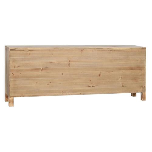 Tv-bord Home ESPRIT Sort Natur Gran Træ MDF 130 x 24 x 51 cm